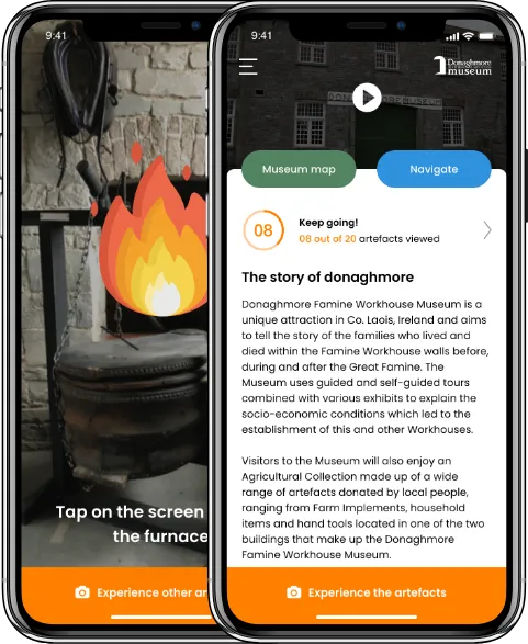 Donaghmore Museum - An app developed by Square Root Solutions.