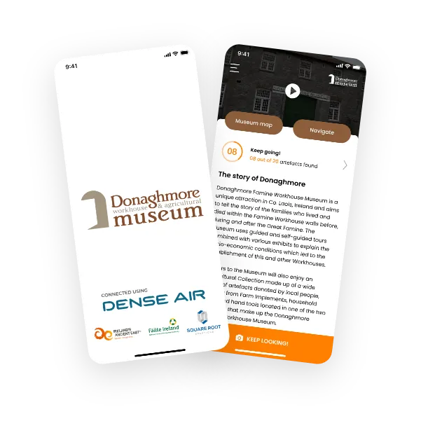 Donaghmore Museum UI mockup